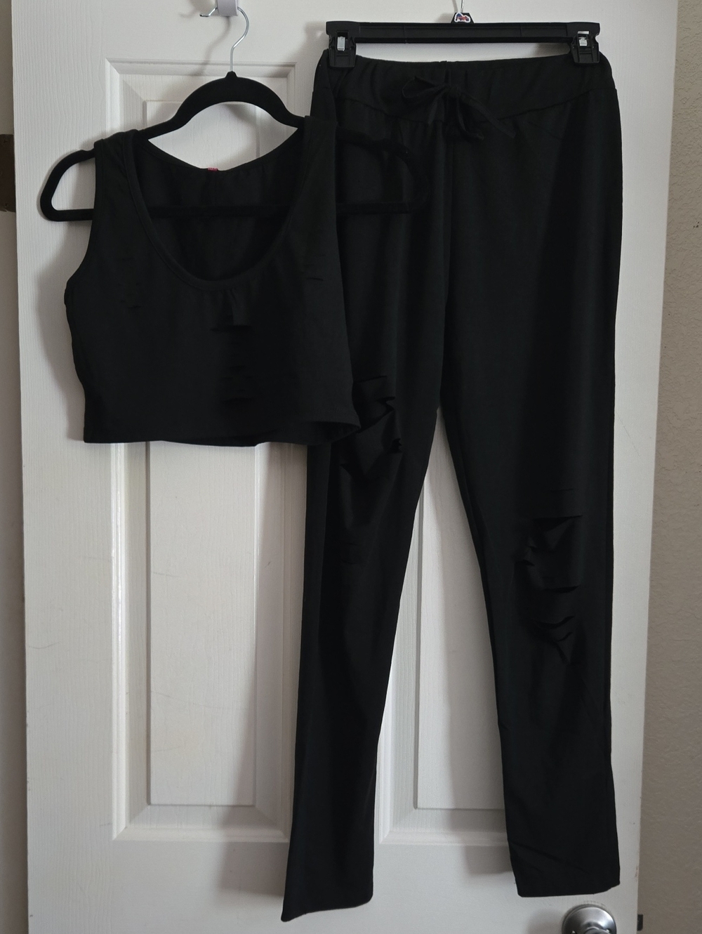TRUE ROCK Black Sleeveless Pantsuit
